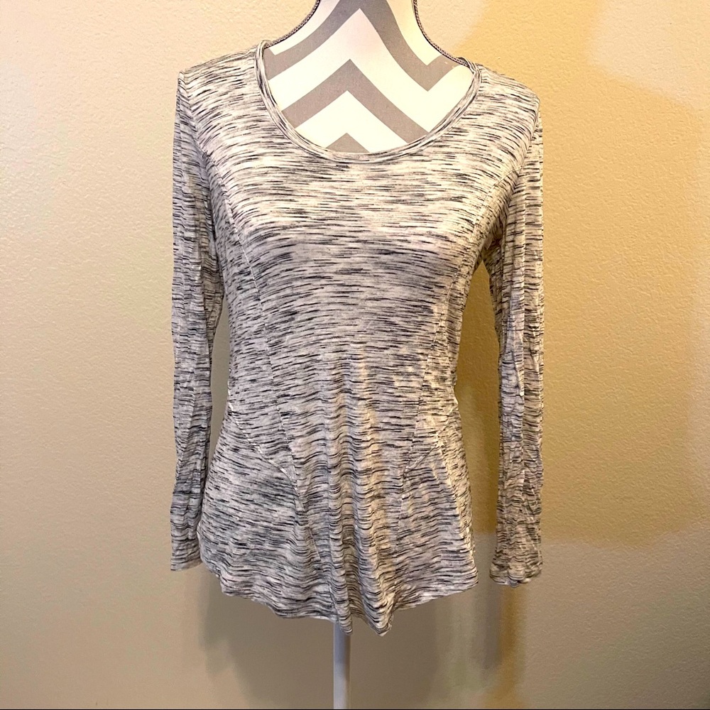 Simply Vera Vera Wang Gray Heather Long Sleeve Top